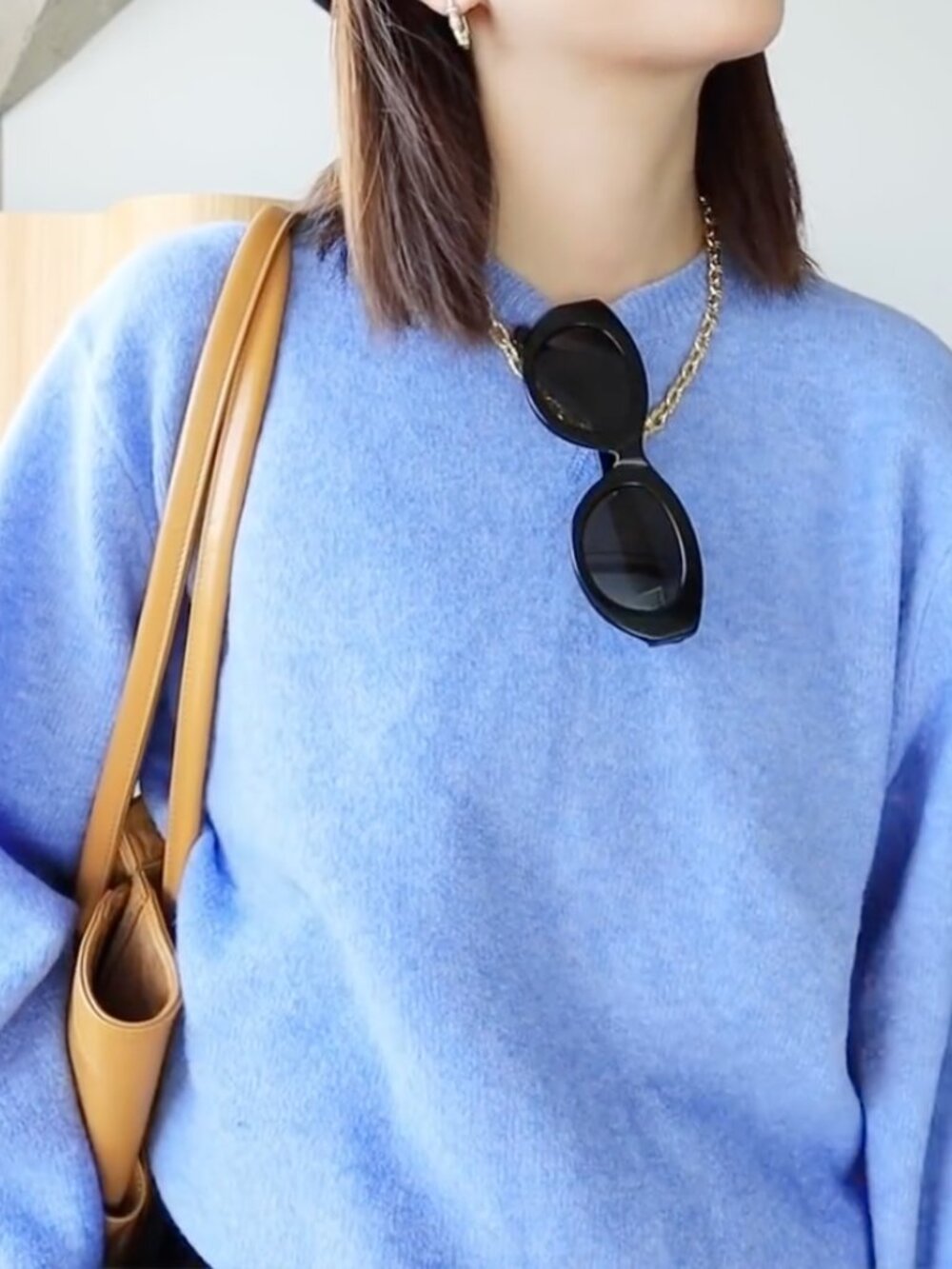 Uniqlo JW Anderson blue souffle sweater
